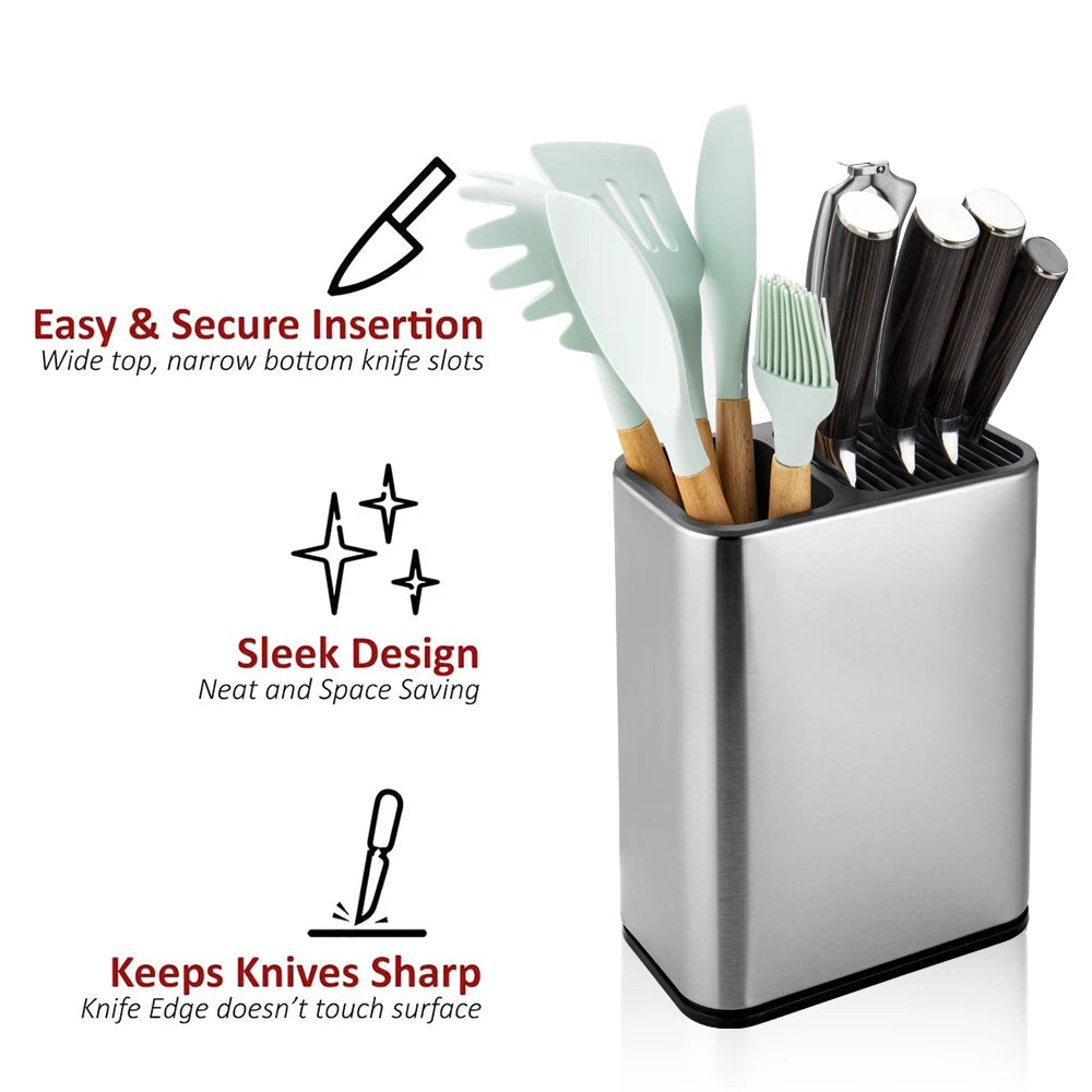 XITUO Multifunctional Knife Holder Organizer Knife Fork Spoon Stand Tableware Cutlery Storage Kitchen Chef Knives Accessories