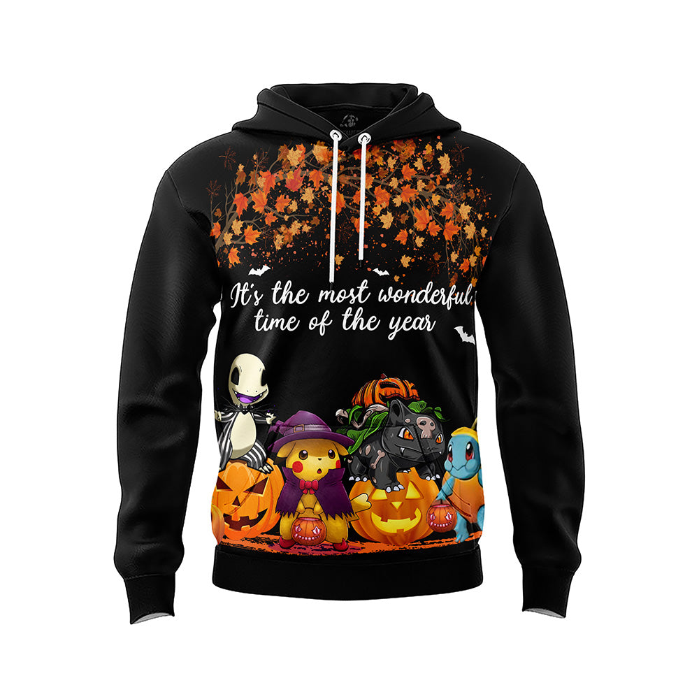 Halloween The Most Wonderful Time of the Year Pokemon Hoodie