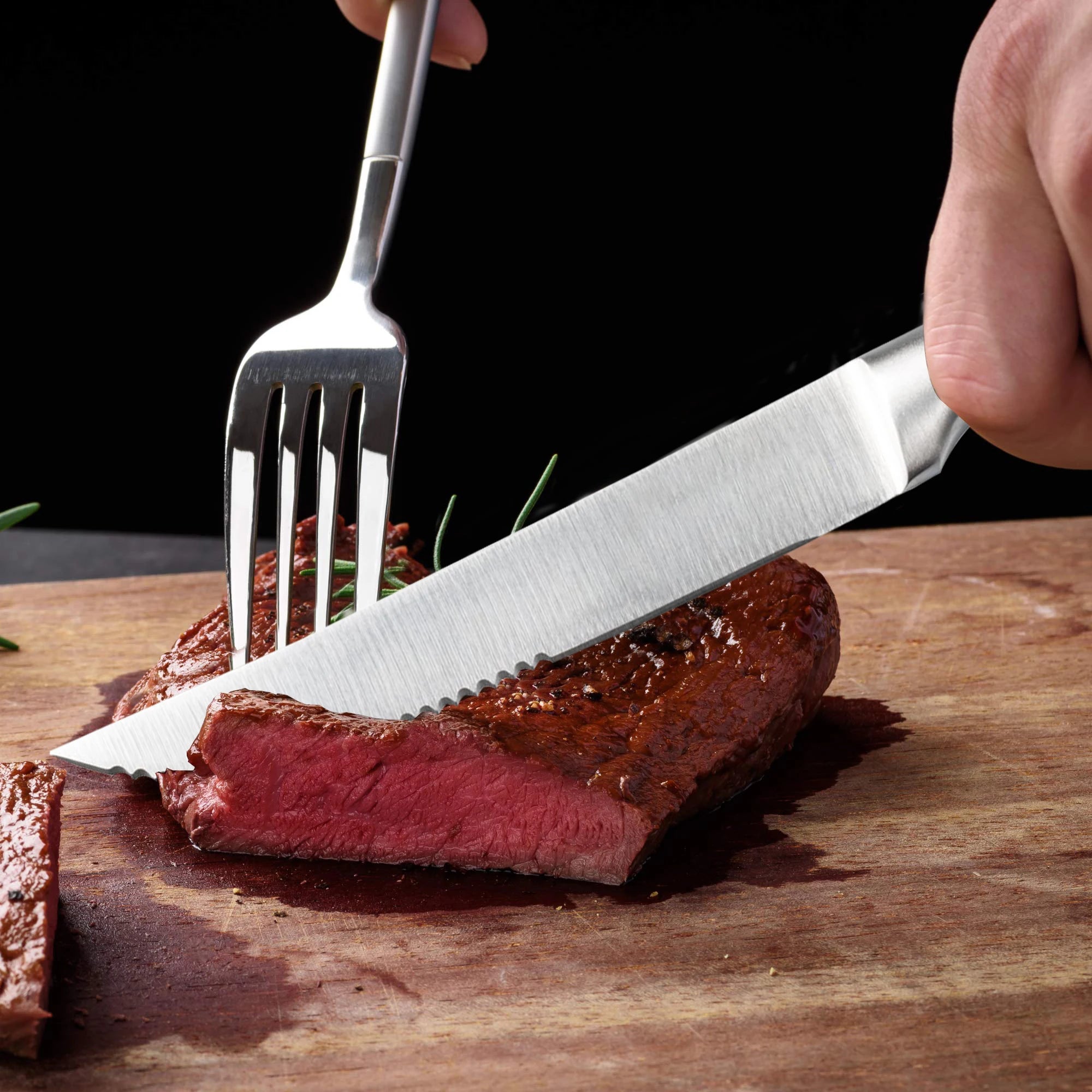 Steak knife Cutlery Kitchen Accessories Tools Table Knife Stainless Steel serrated steak knife Kitchen Knife 4/6/8/ piece set