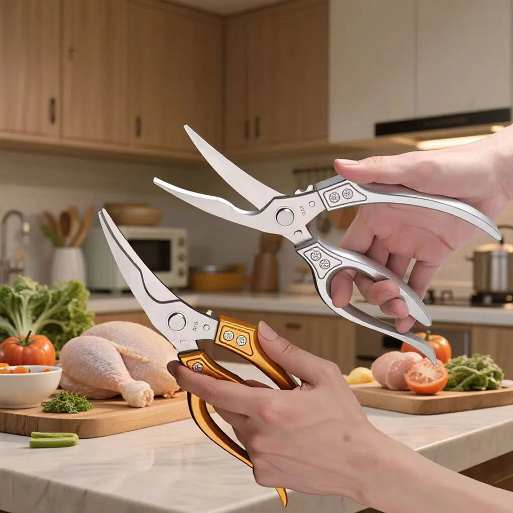 Stainless Steel Chicken Bone Scissors Kitchen Scissors Household Food Scissors Fish Chicken Duck Cutter Scissors Knife