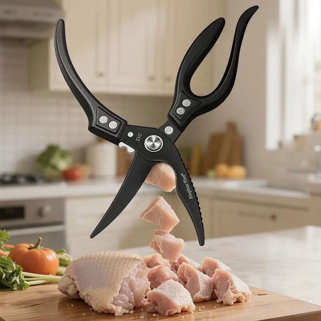 Stainless Steel Chicken Bone Scissors Kitchen Scissors Household Food Scissors Fish Chicken Duck Cutter Scissors Knife