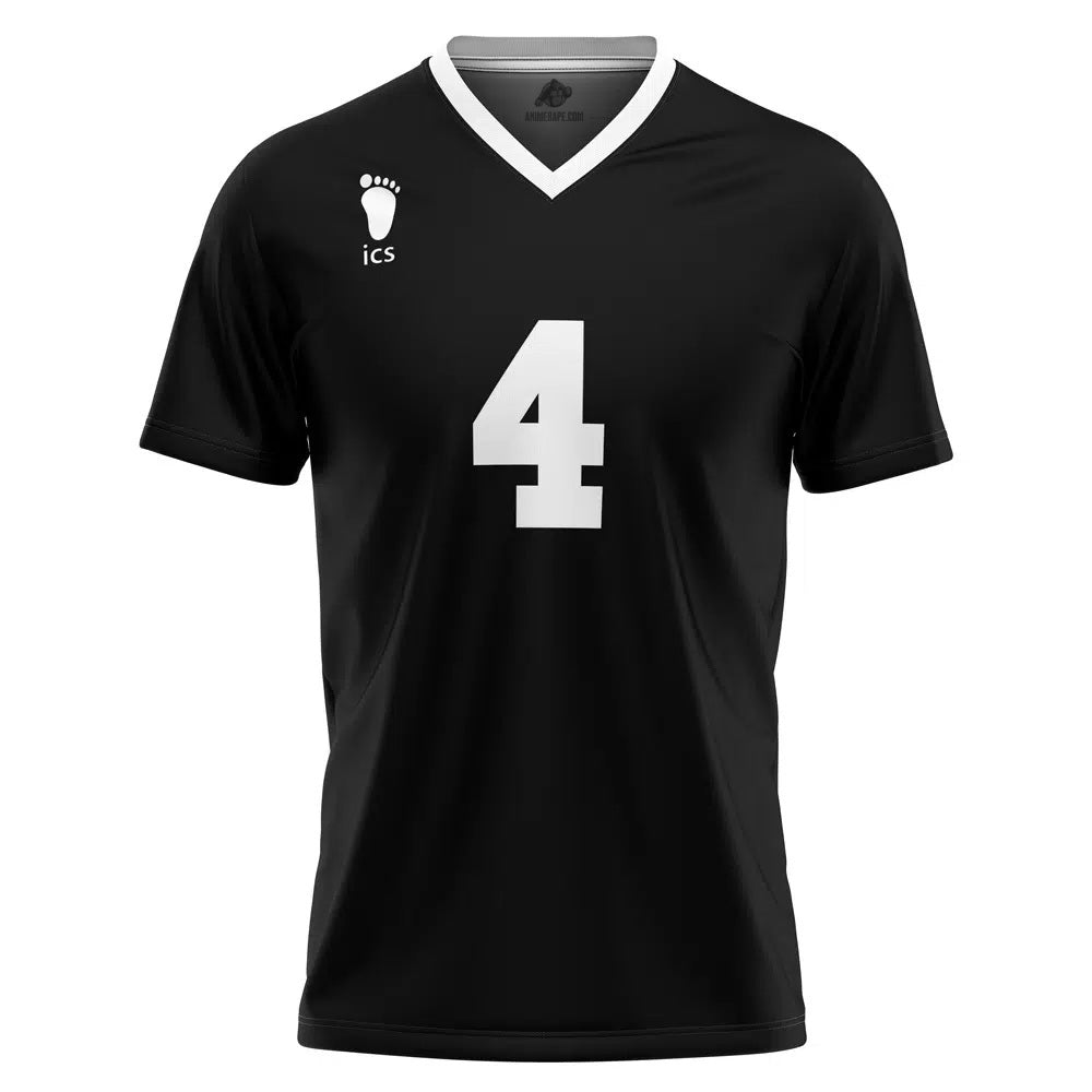 Inarizaki High Aran #4 Haikyuu V-neck T-Shirt