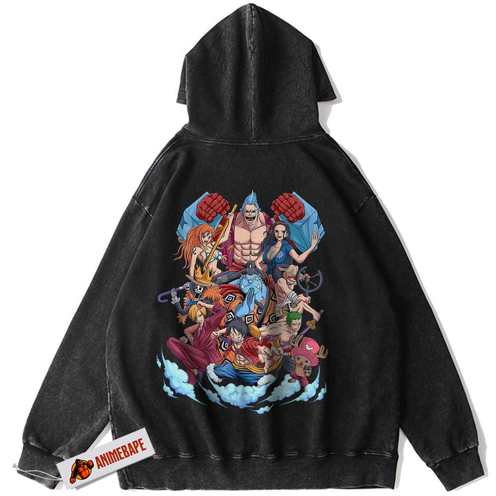 Anime One Piece Vintage Hoodie for Men and Women One