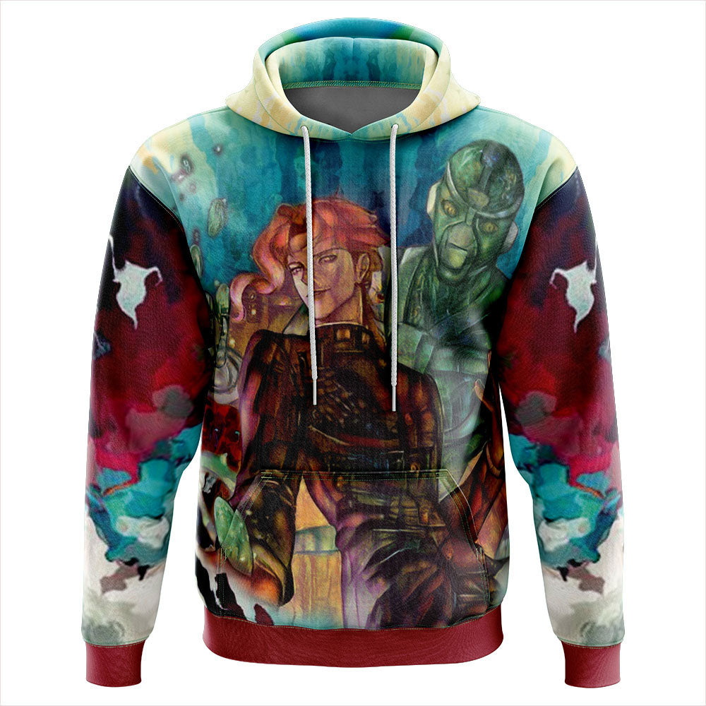 Trippy Kakyoin Hierophant Green Jojo's Bizarre Adventure Hoodie