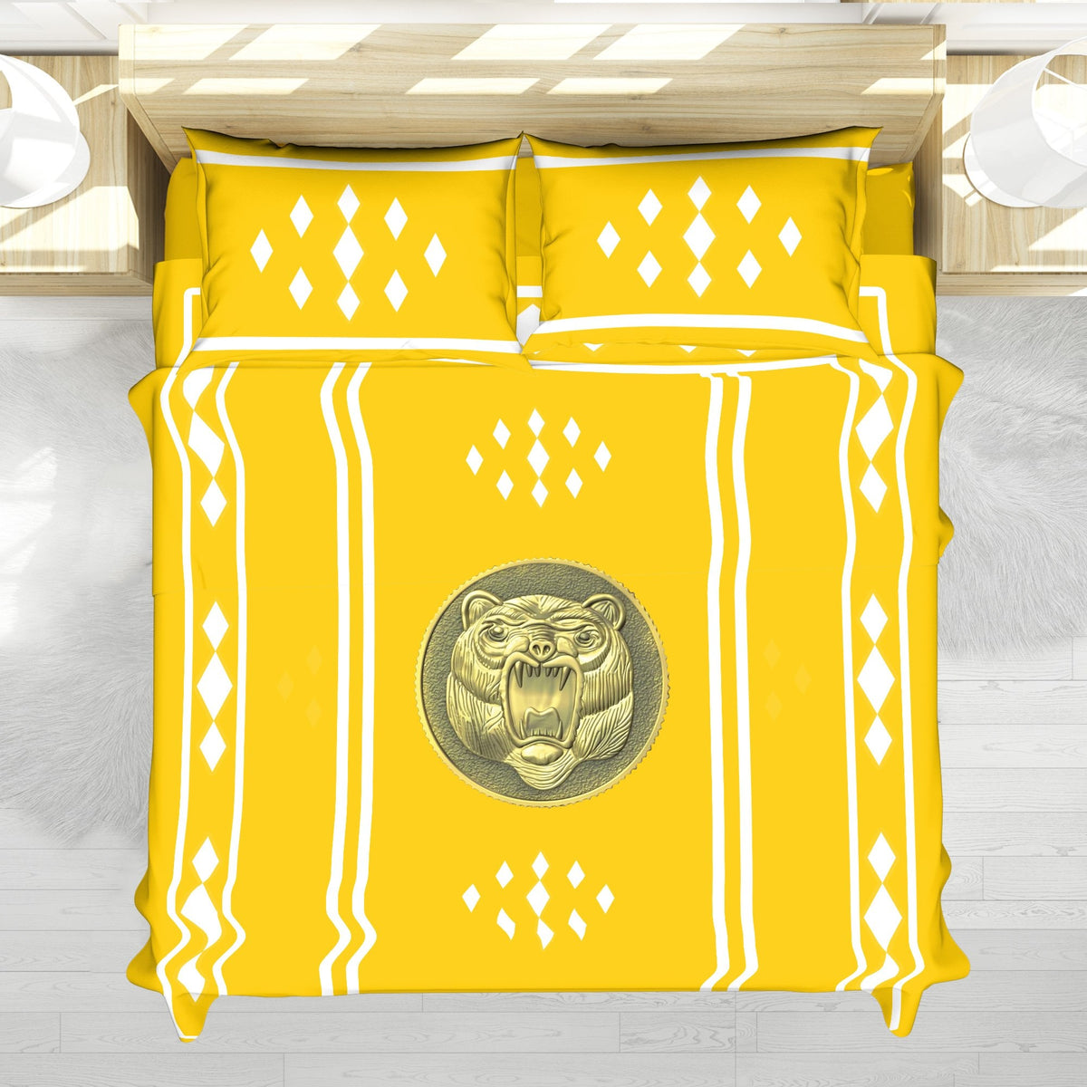 Yellow Ranger Ninjetti Rangers Bedding Set